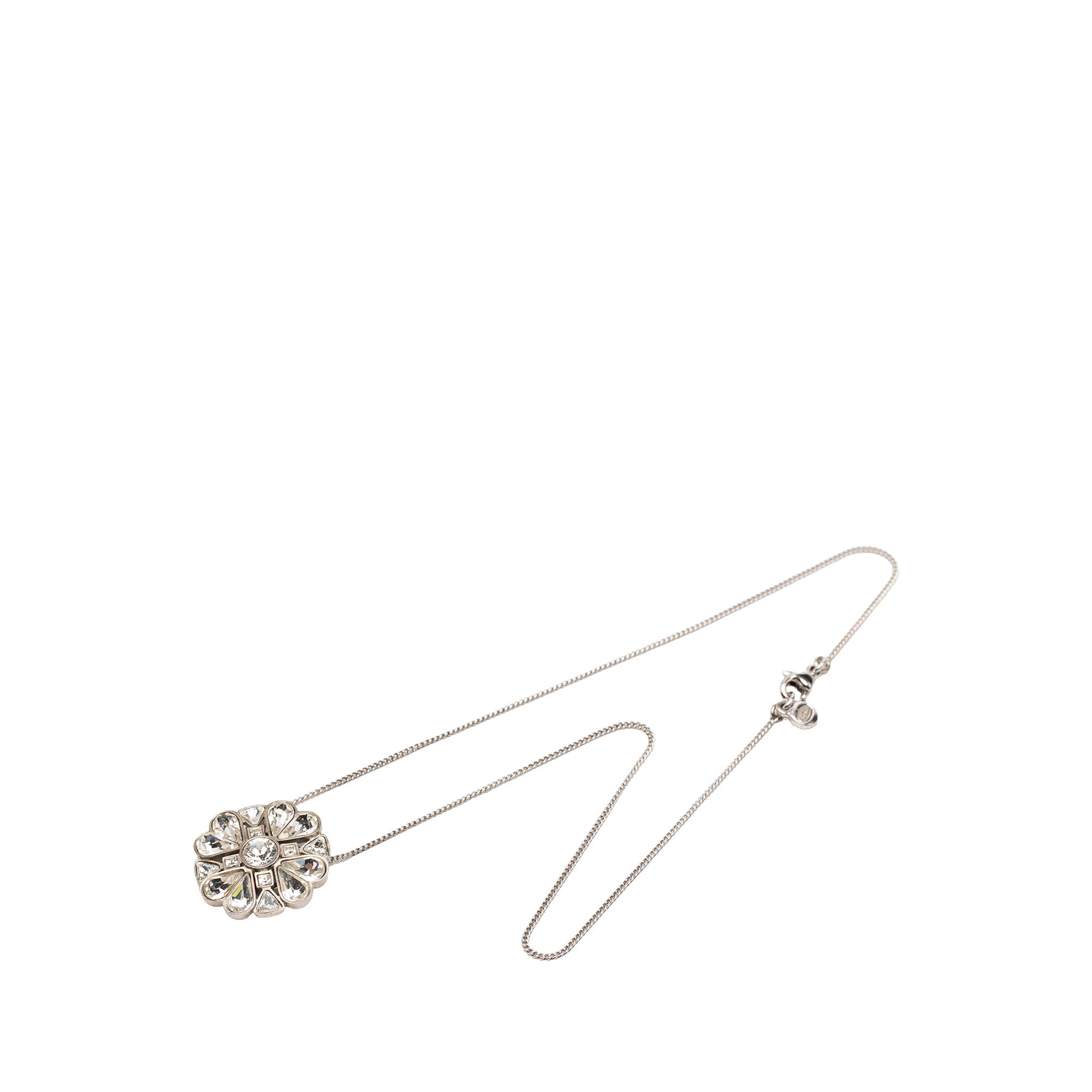 CC Brass Strass Clover Pendant Necklace - Image 5