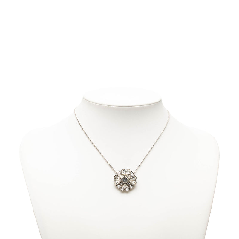 CC Brass Strass Clover Pendant Necklace - Image 6