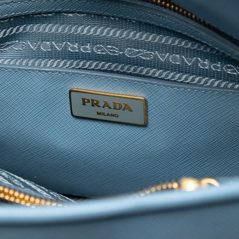 Medium Saffiano Lux Open Promenade Satchel - Image 5