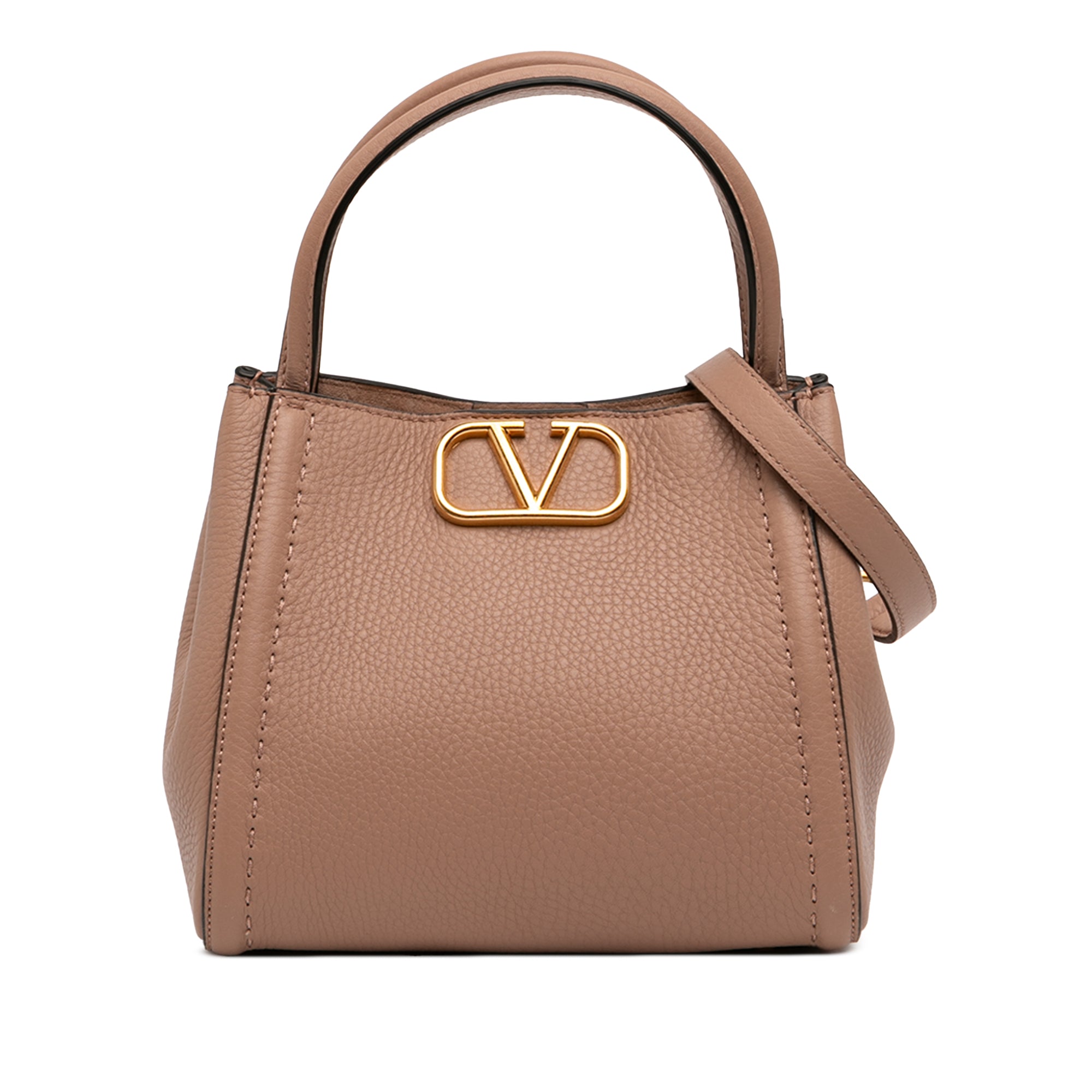 Small Grainy Calfskin Alltime Satchel - Image 1