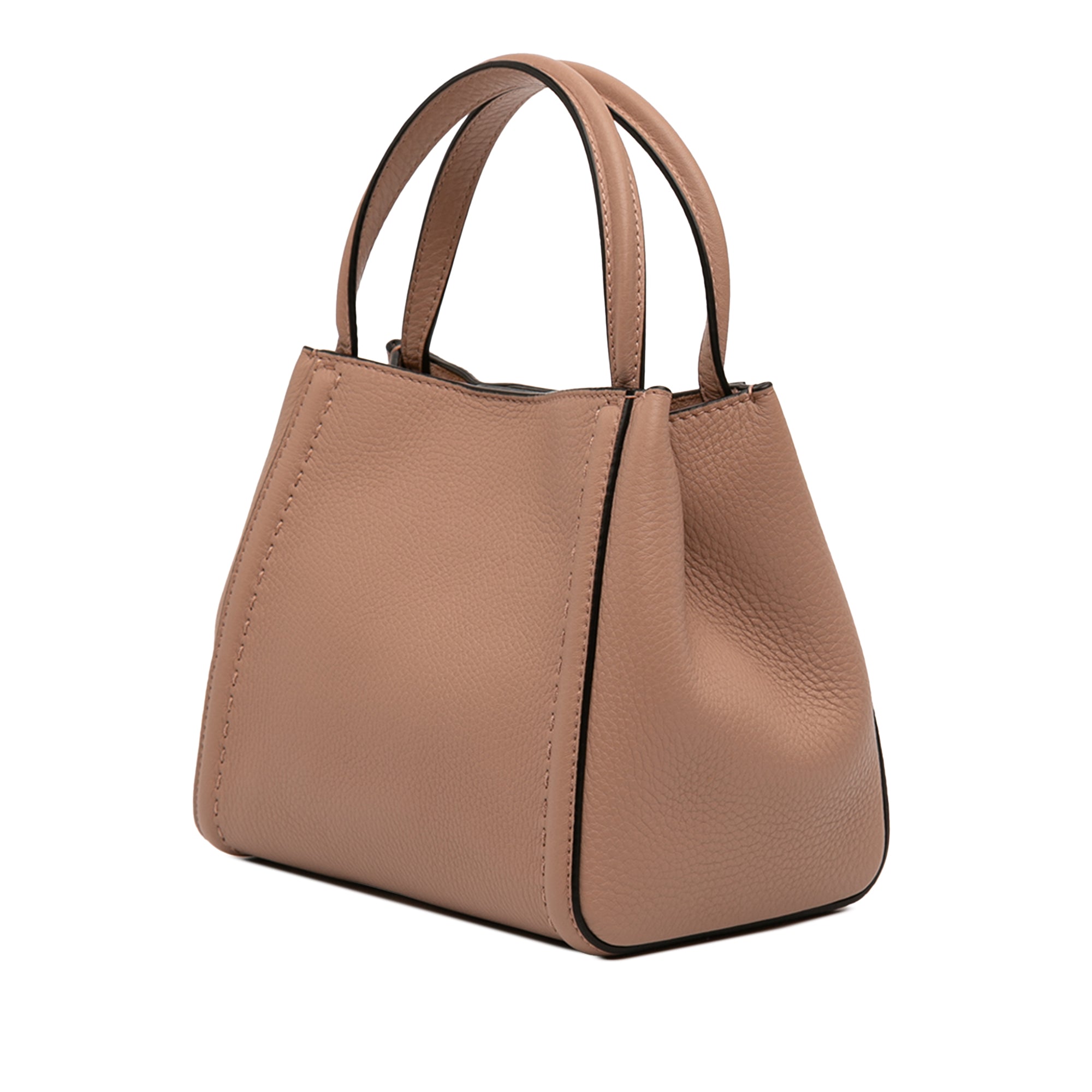 Small Grainy Calfskin Alltime Satchel - Image 2
