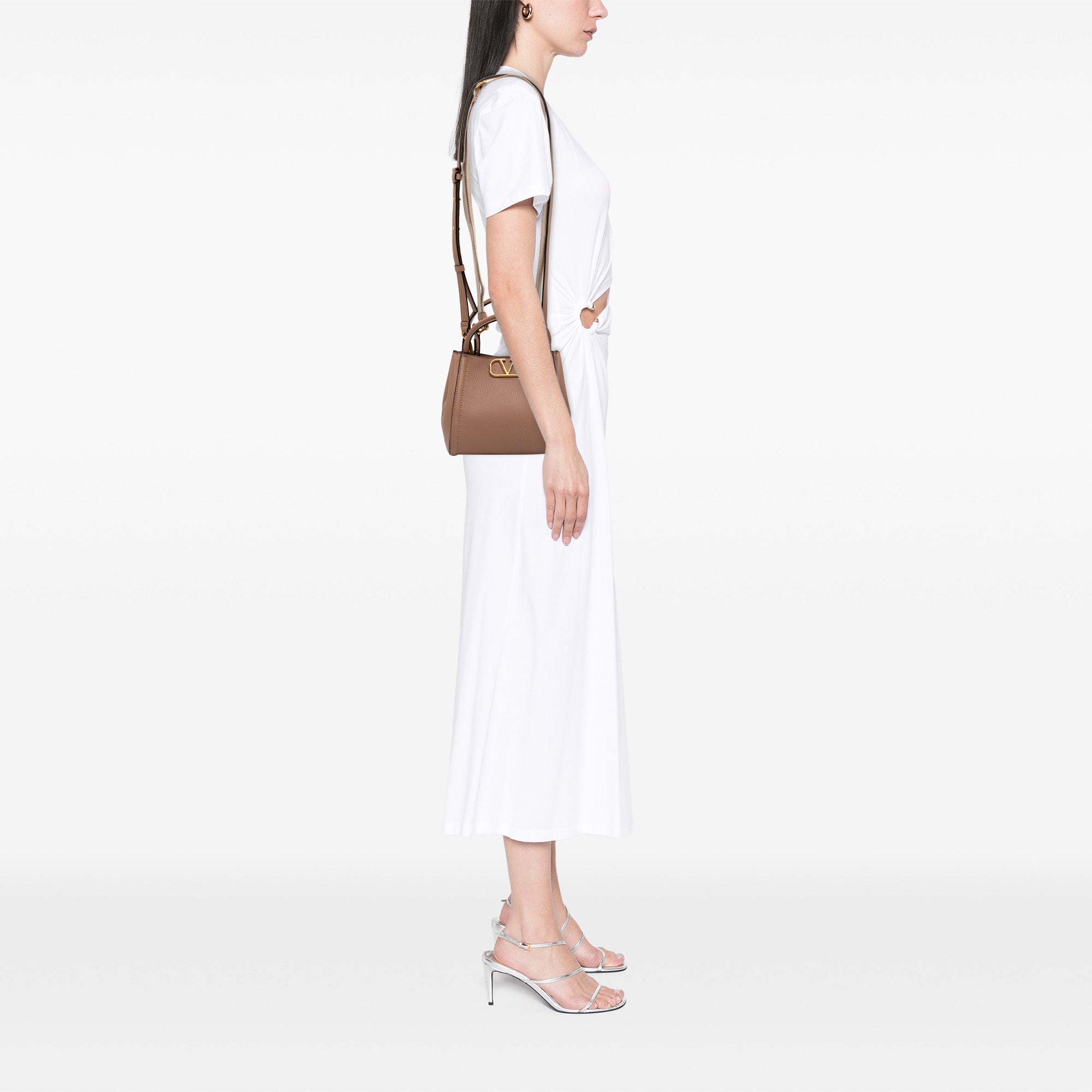 Small Grainy Calfskin Alltime Satchel - Image 6