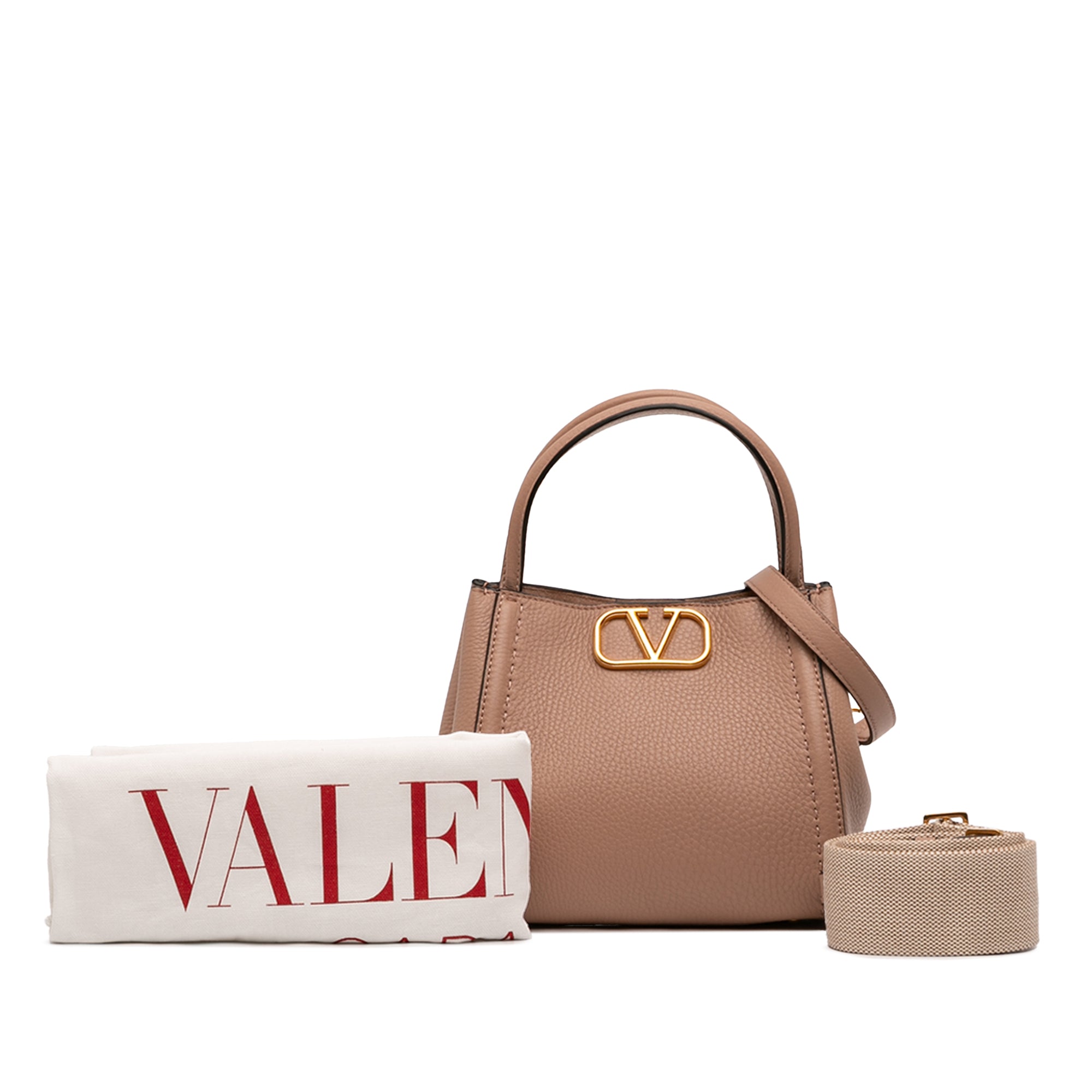 Small Grainy Calfskin Alltime Satchel - Image 7