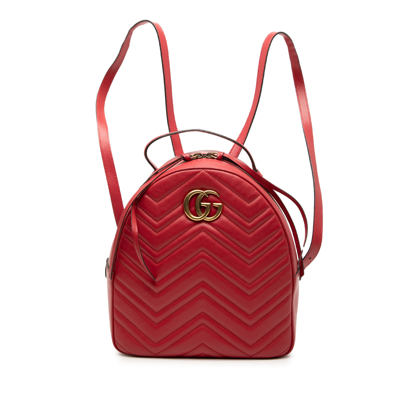 Small GG Marmont Matelasse Leather Backpack - Image 1