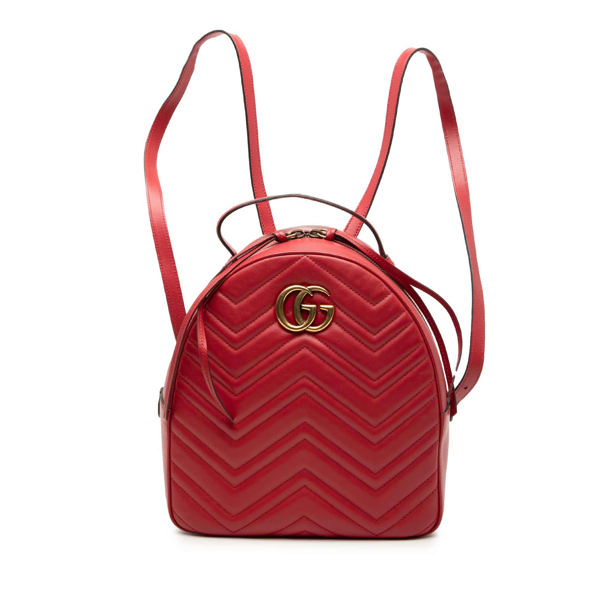 Small GG Marmont Matelasse Leather Backpack - Image 1