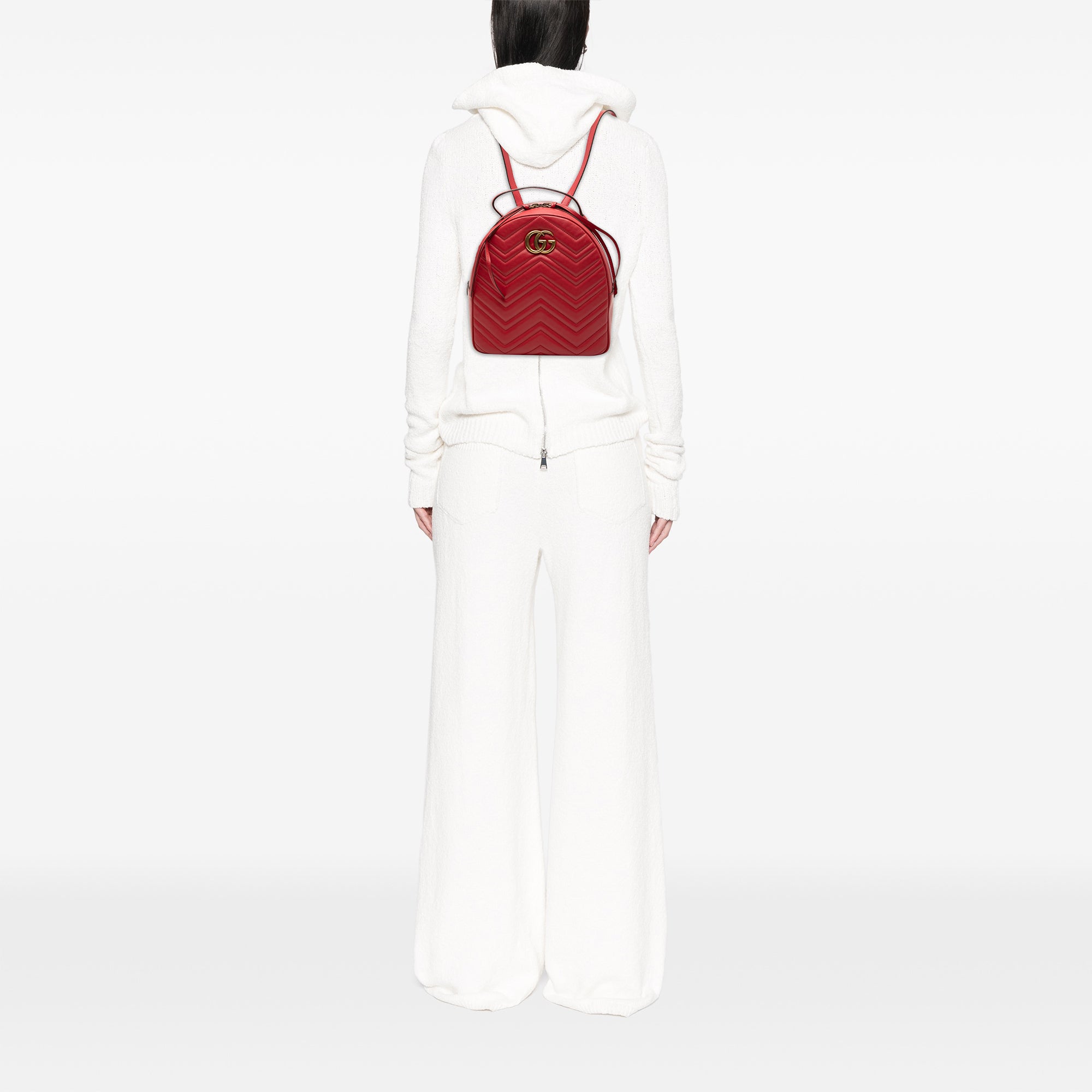 Small GG Marmont Matelasse Leather Backpack - Image 8