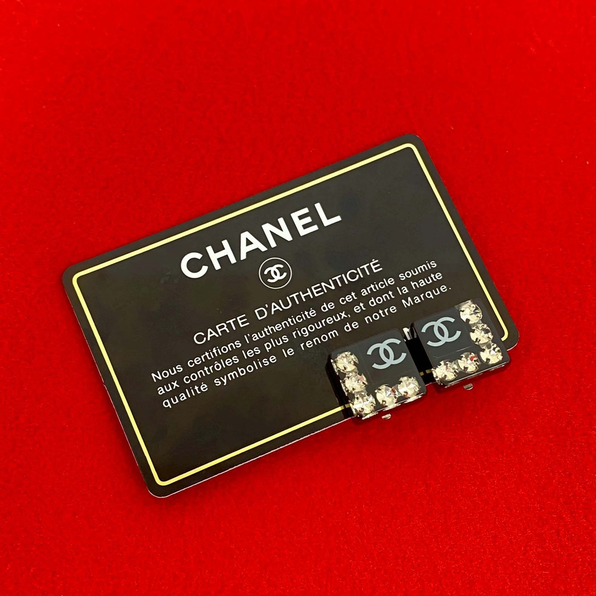 CC Resin Rhinestone Square Clip On Earrings - Image 8