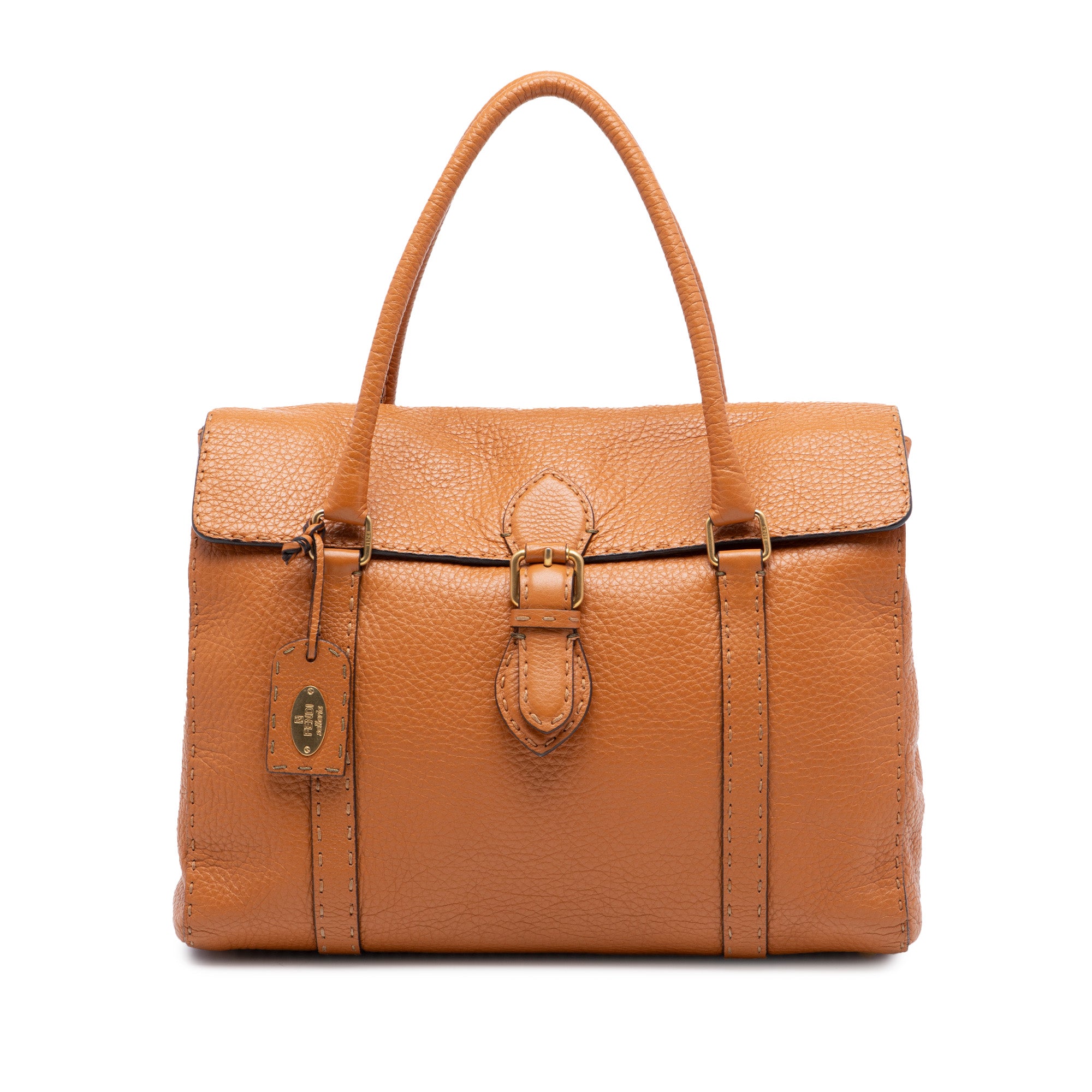 Large Leather Selleria Linda Handbag - Image 1