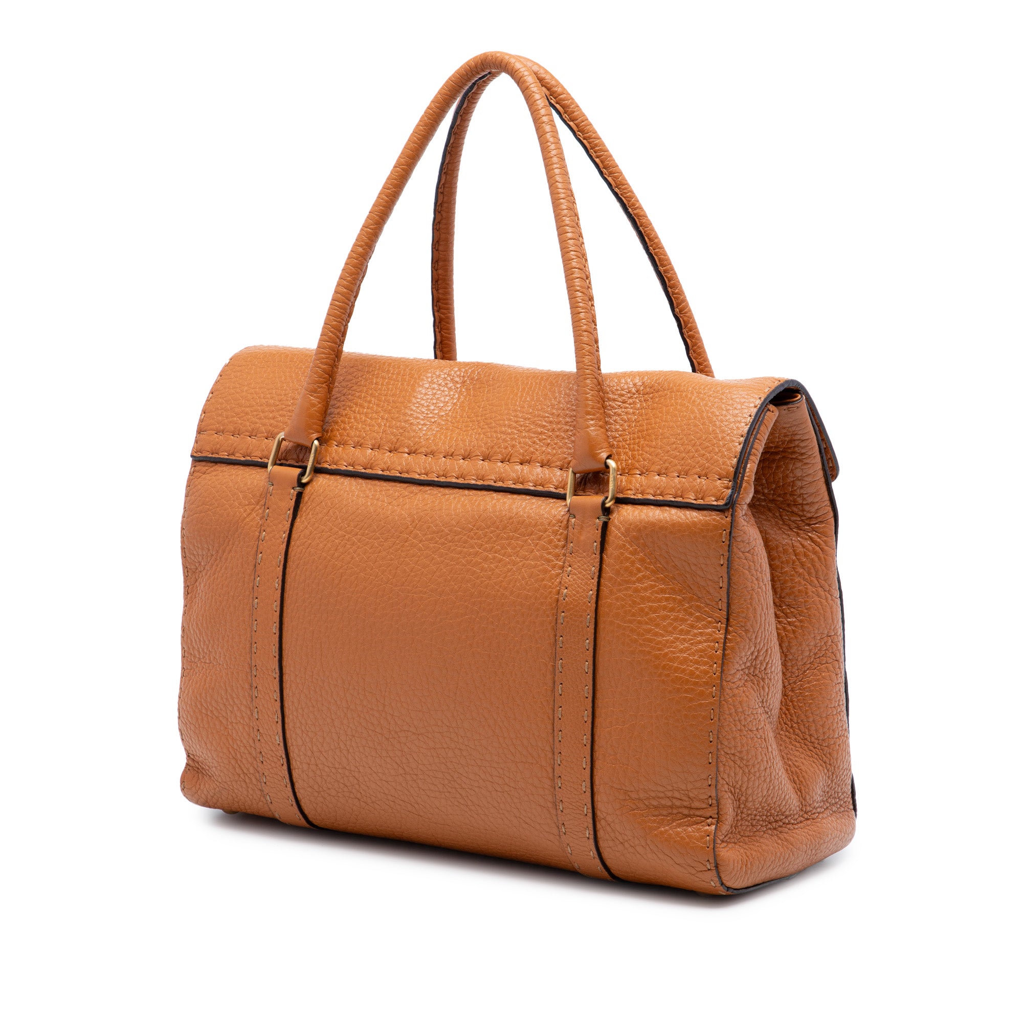 Large Leather Selleria Linda Handbag - Image 2