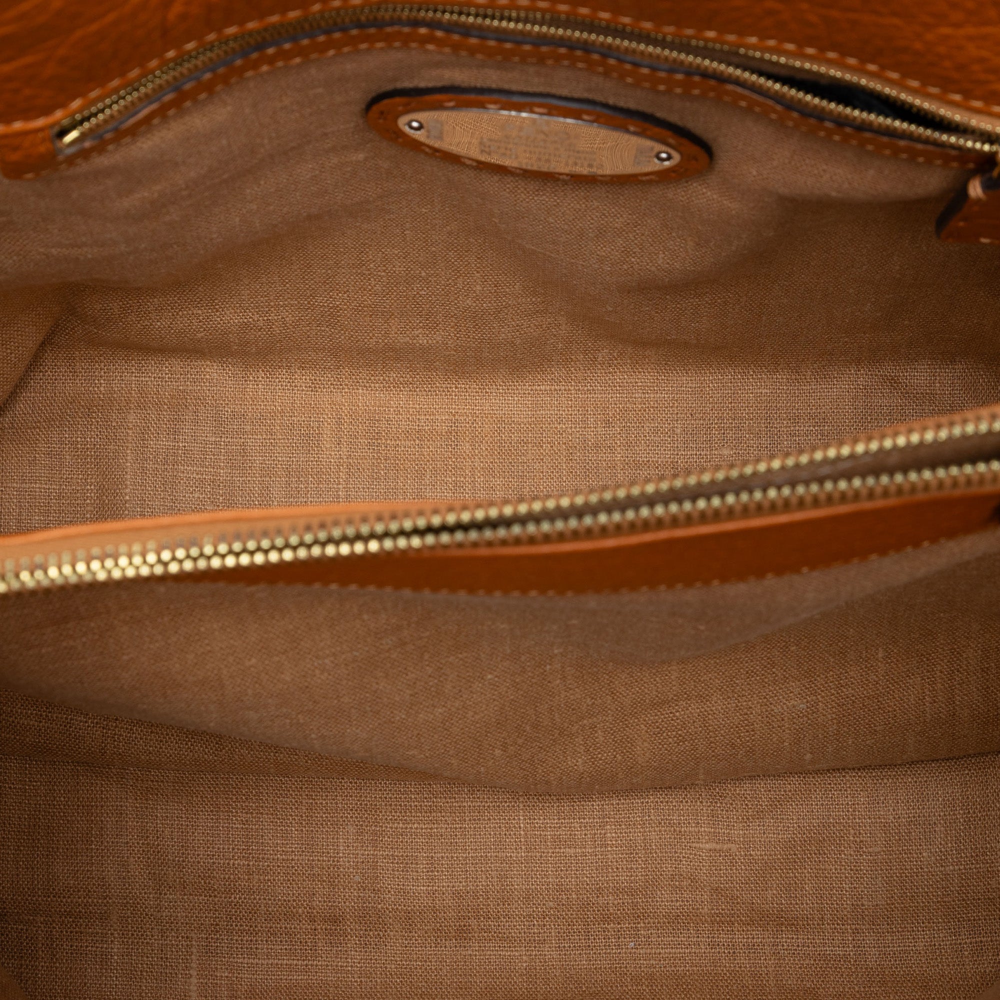 Large Leather Selleria Linda Handbag - Image 4