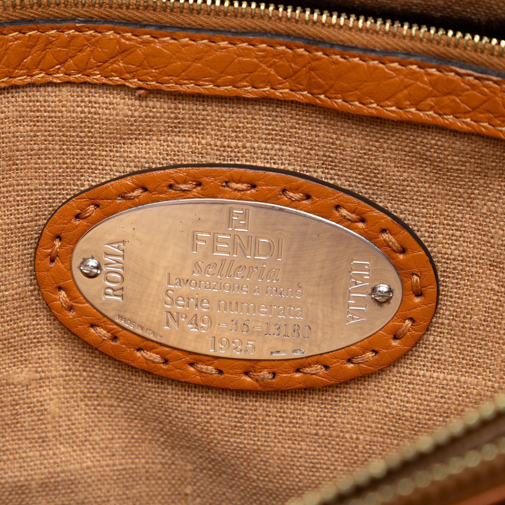 Large Leather Selleria Linda Handbag - Image 5