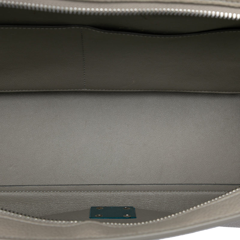 Small Tricolor Leather Trapeze Satchel - Image 4