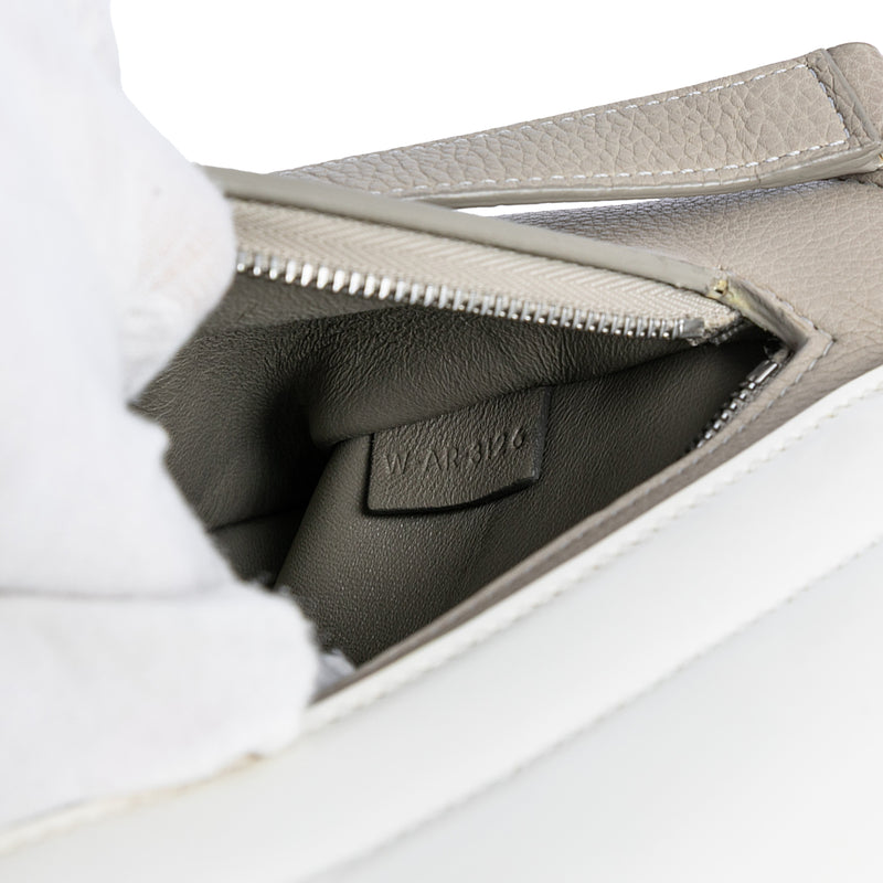 Small Tricolor Leather Trapeze Satchel - Image 6