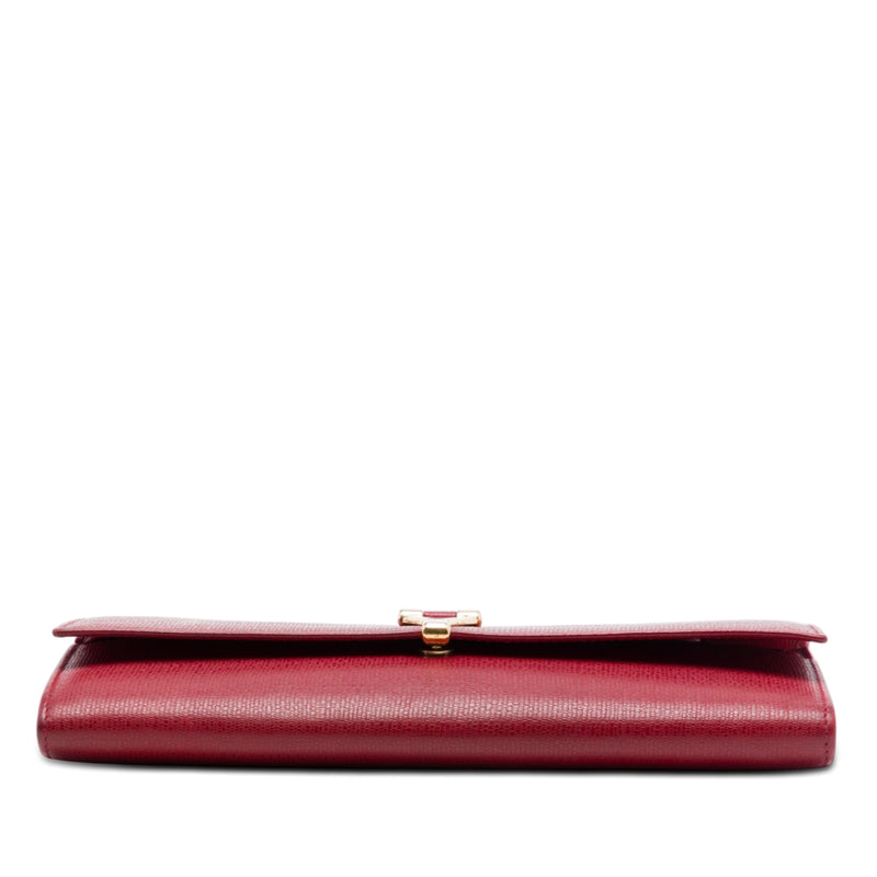 Textured Leather Chyc Ligne Clutch - Image 3