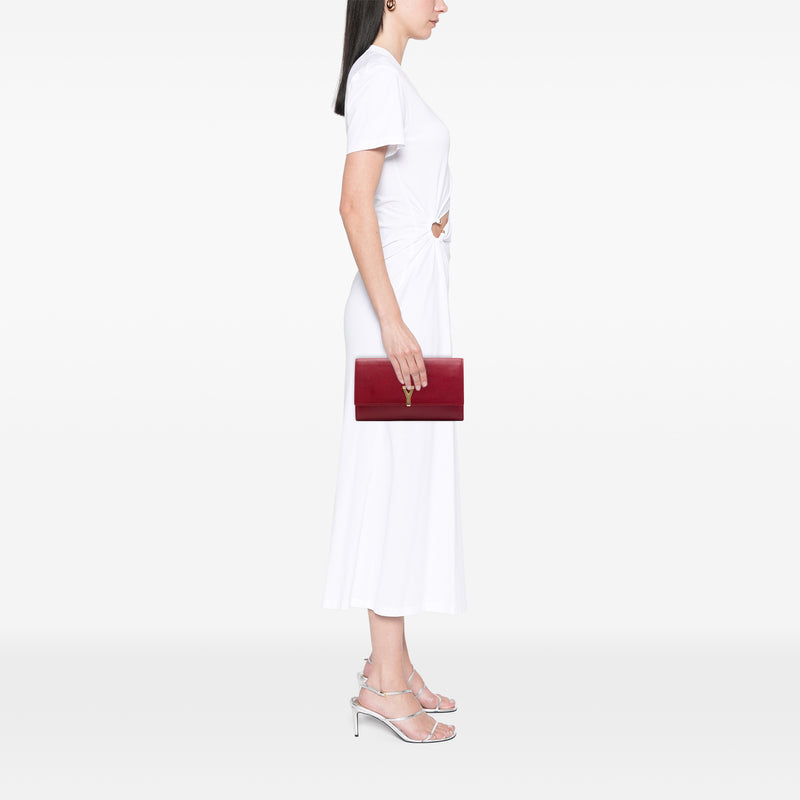 Textured Leather Chyc Ligne Clutch - Image 6