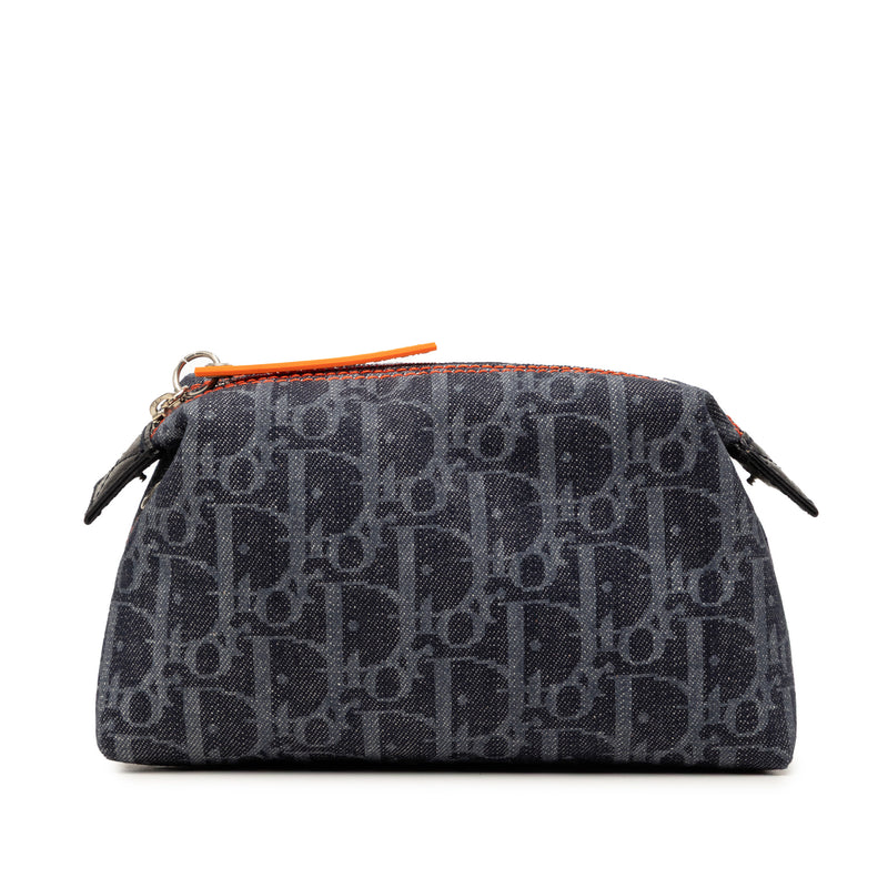 Diorissimo Trotter Denim Flight Cosmetic Pouch