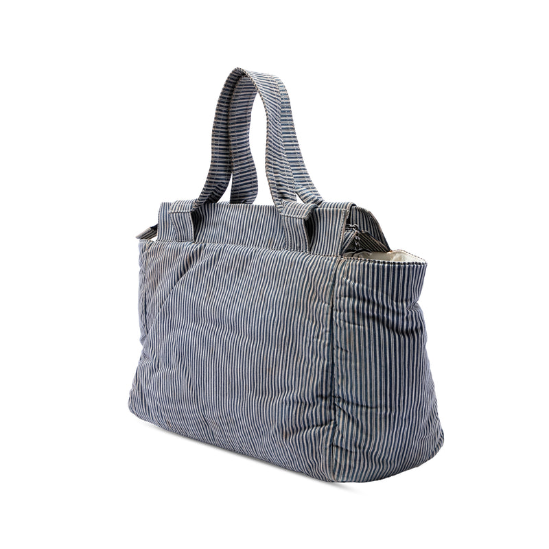 CC Striped Canvas Shopper Tote - Image 2