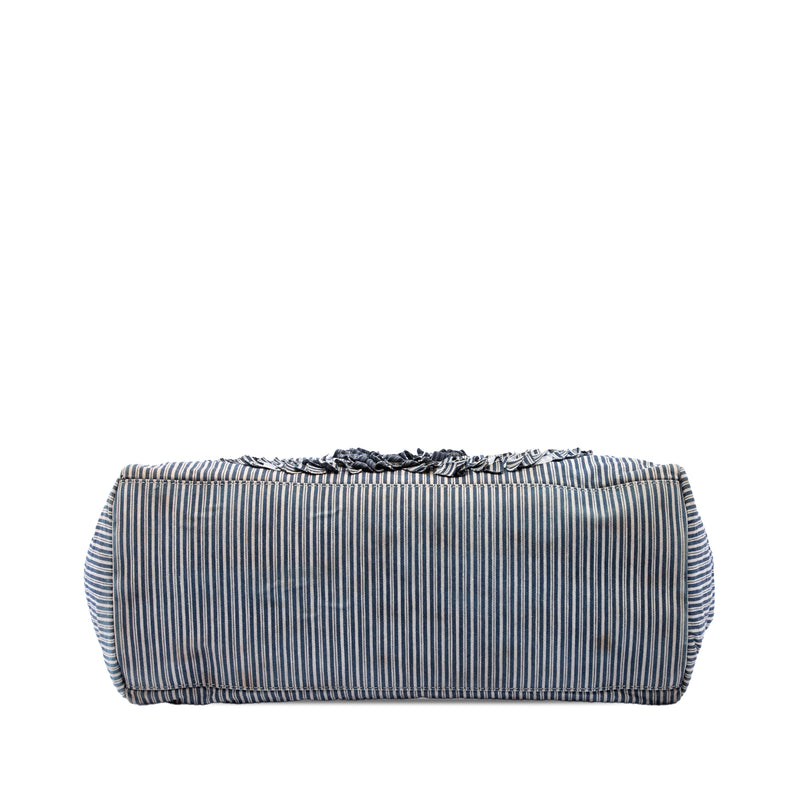 CC Striped Canvas Shopper Tote - Image 3
