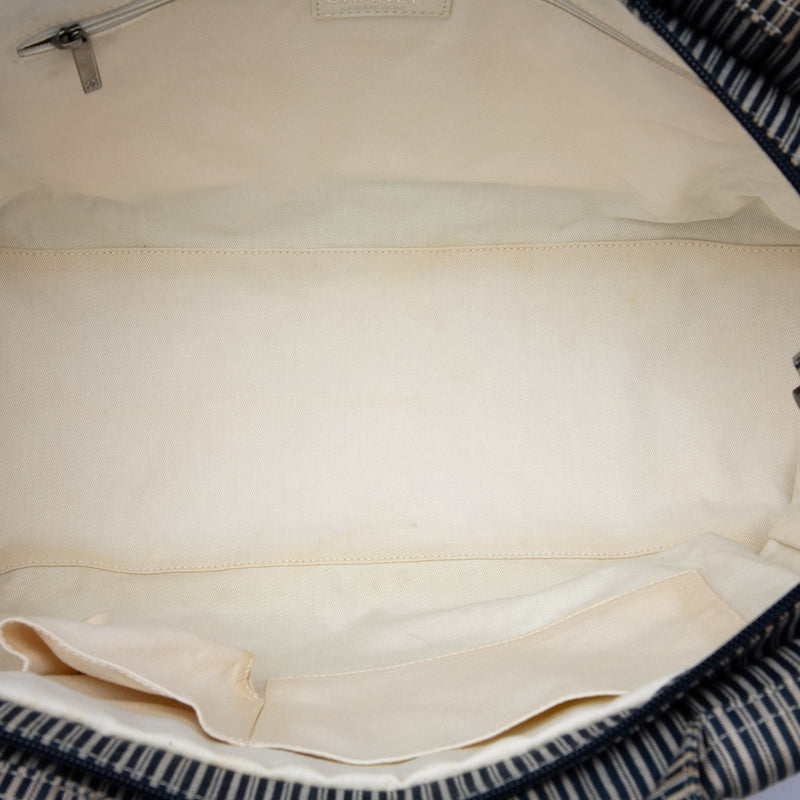 CC Striped Canvas Shopper Tote - Image 4