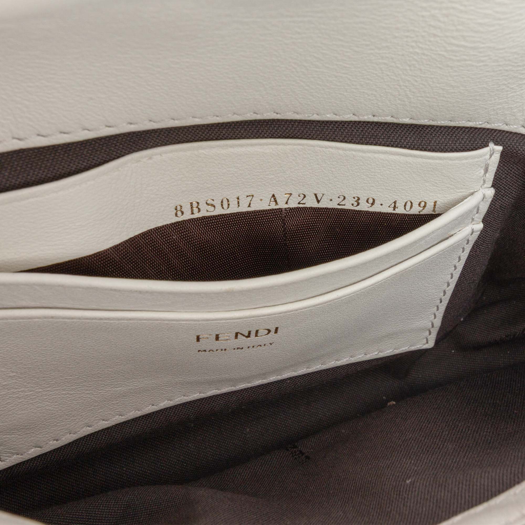 Mini Zucca Embossed Leather Baguette Satchel - Image 6