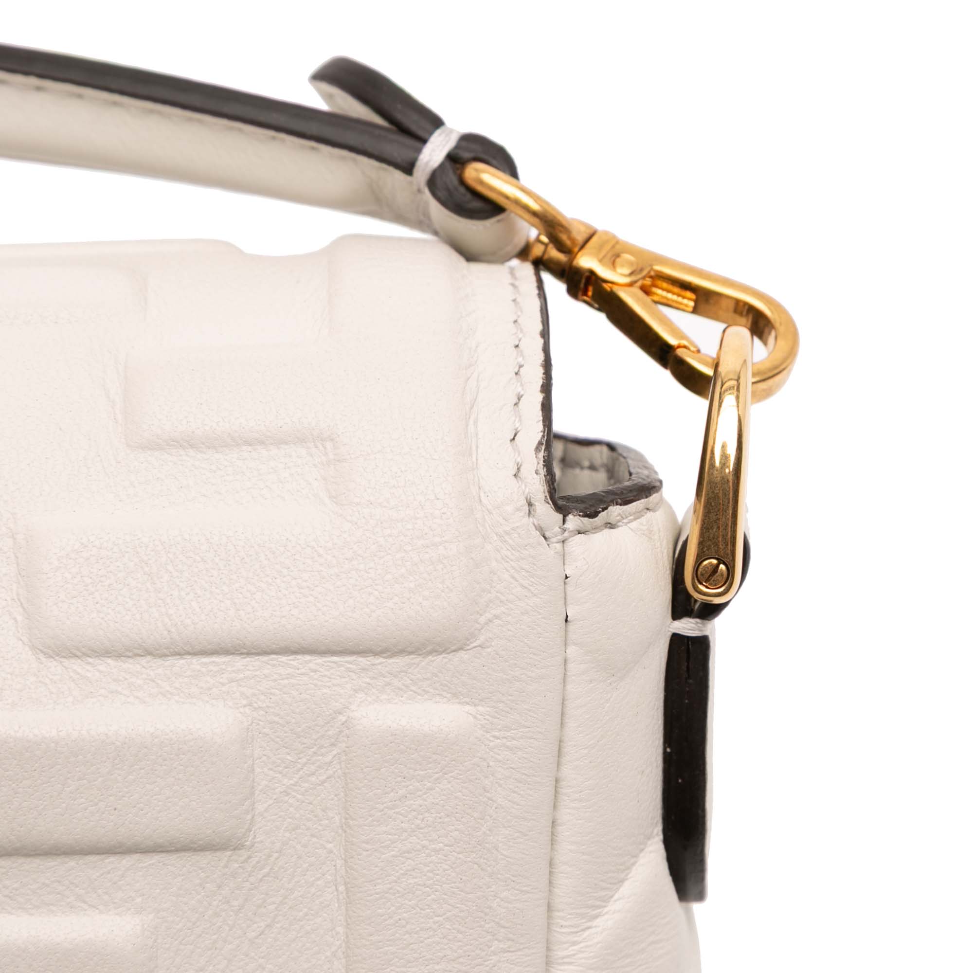 Mini Zucca Embossed Leather Baguette Satchel - Image 9