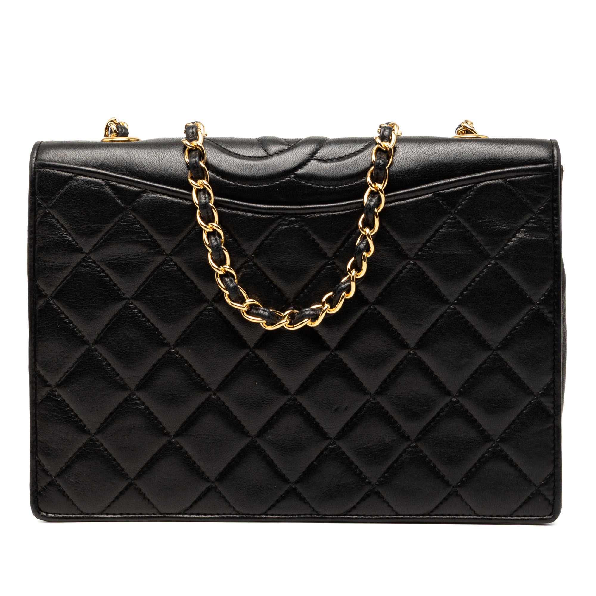 CC Quilted Lambskin Full Flap Crossbody - Image 1