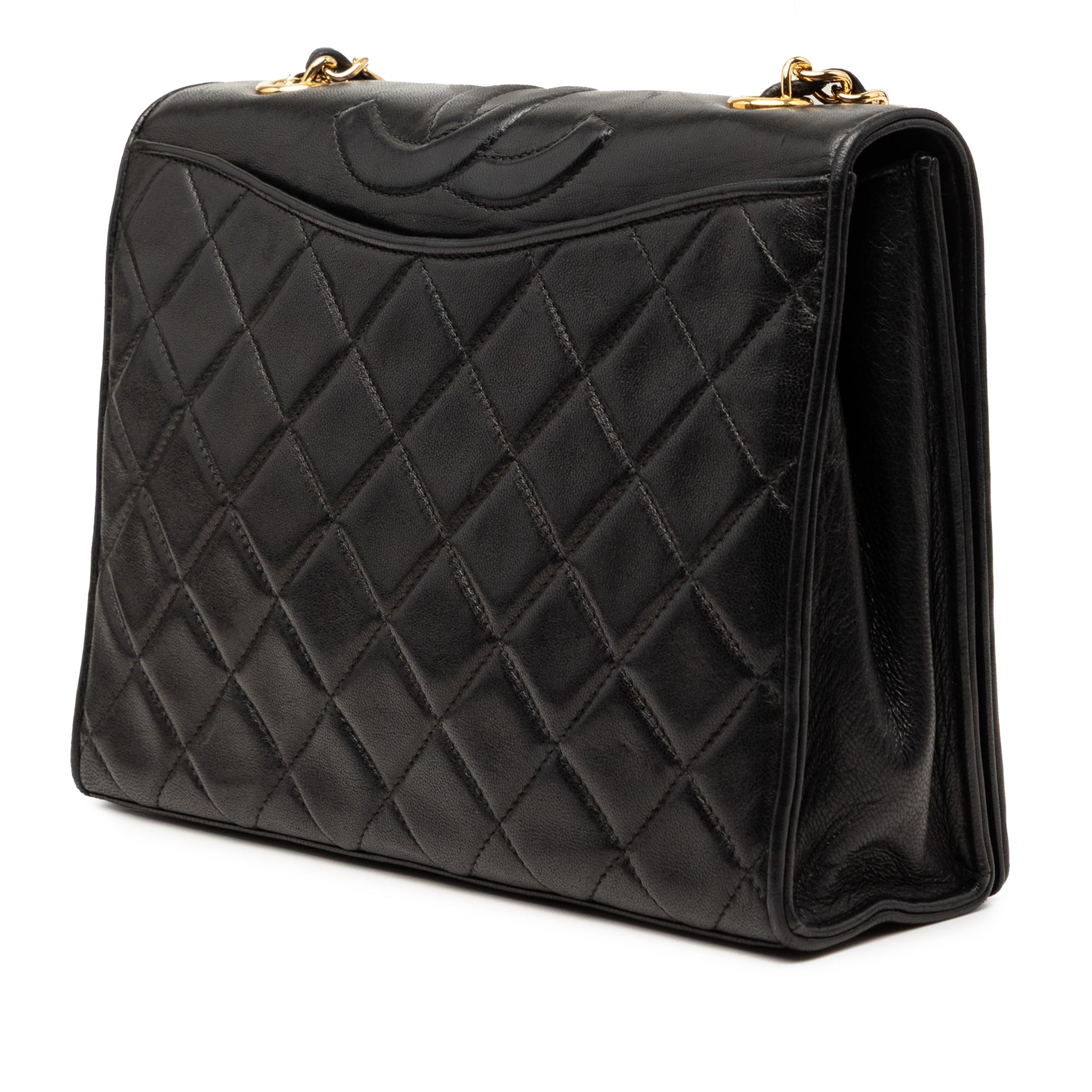 CC Quilted Lambskin Full Flap Crossbody - Image 2