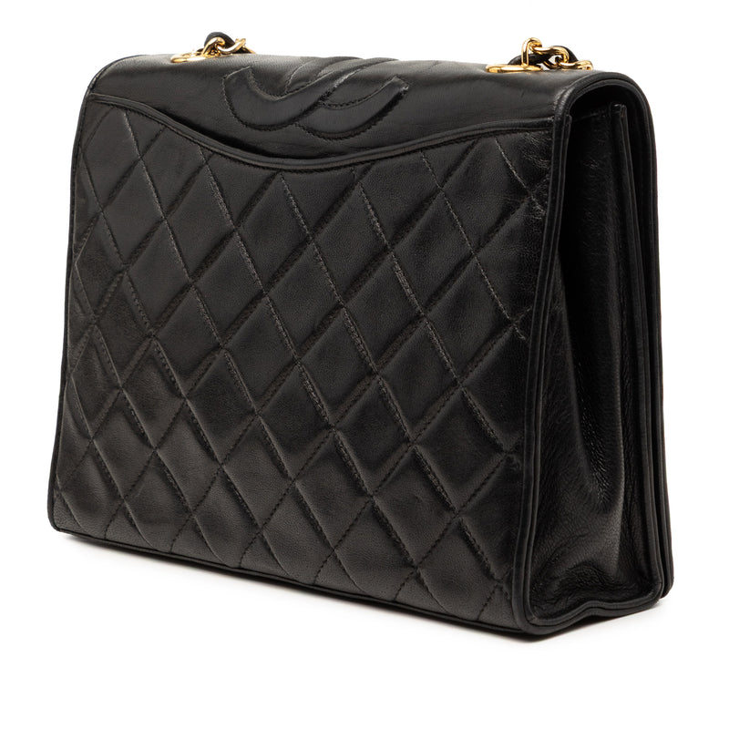 CC Quilted Lambskin Full Flap Crossbody - Image 2