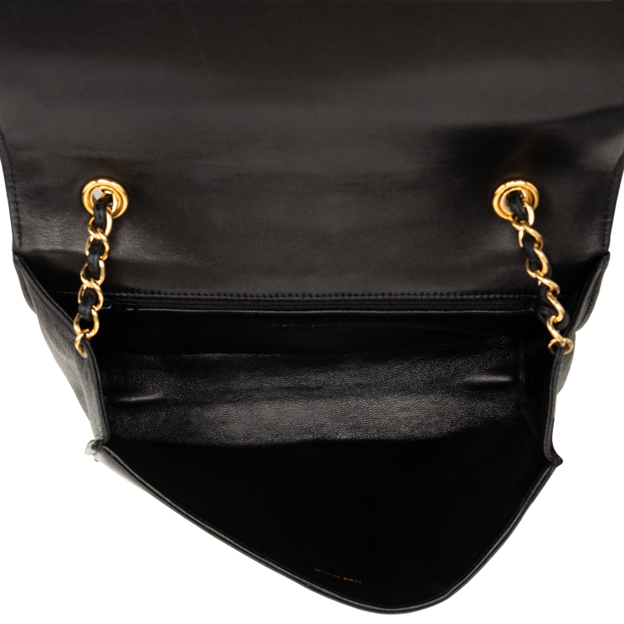 CC Quilted Lambskin Full Flap Crossbody - Image 4
