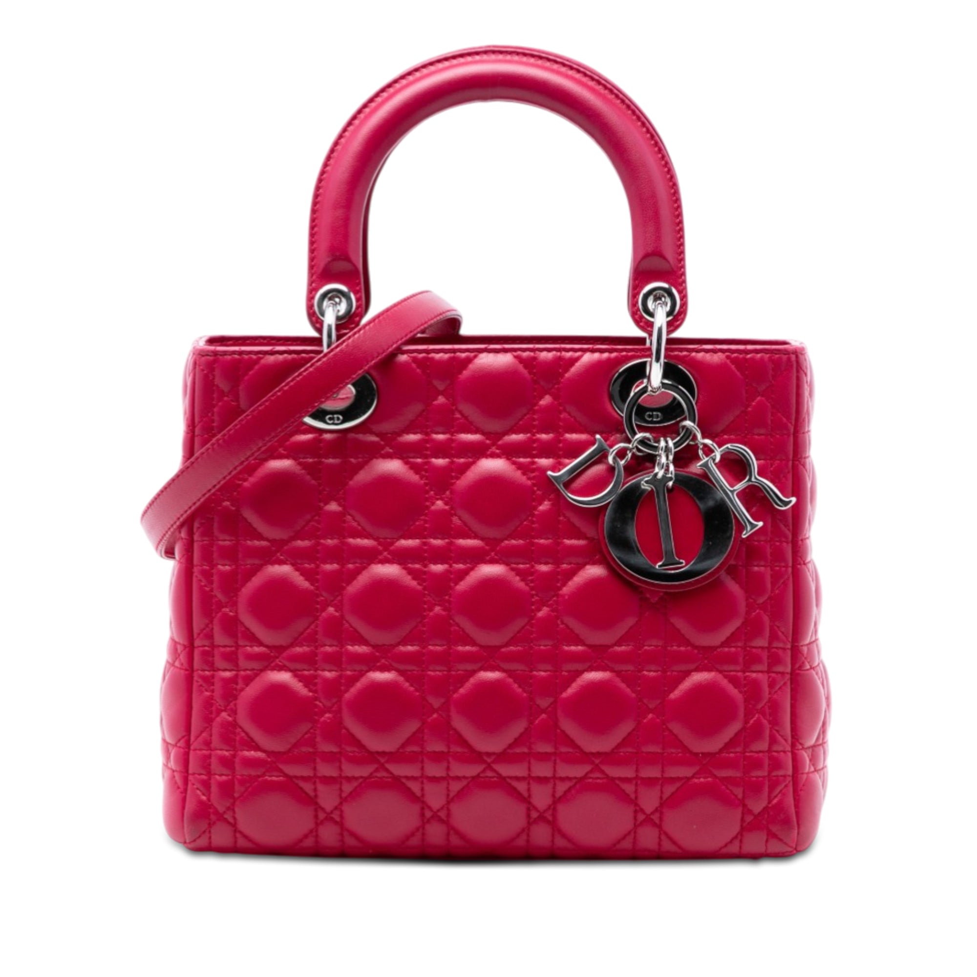Medium Lambskin Cannage Lady Dior - Image 1