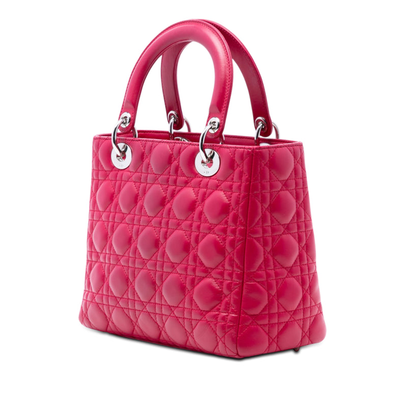 Medium Lambskin Cannage Lady Dior - Image 2