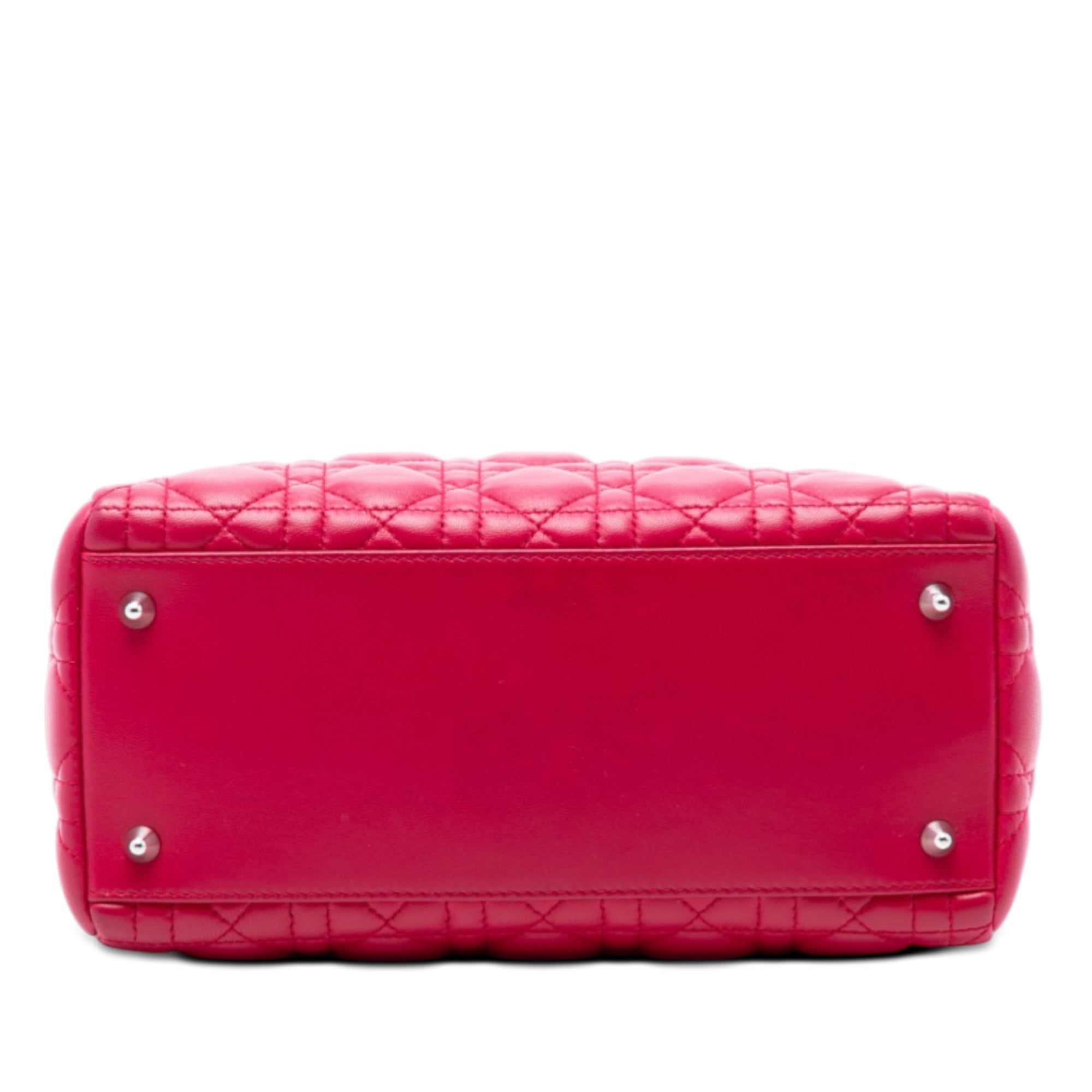 Medium Lambskin Cannage Lady Dior - Image 3