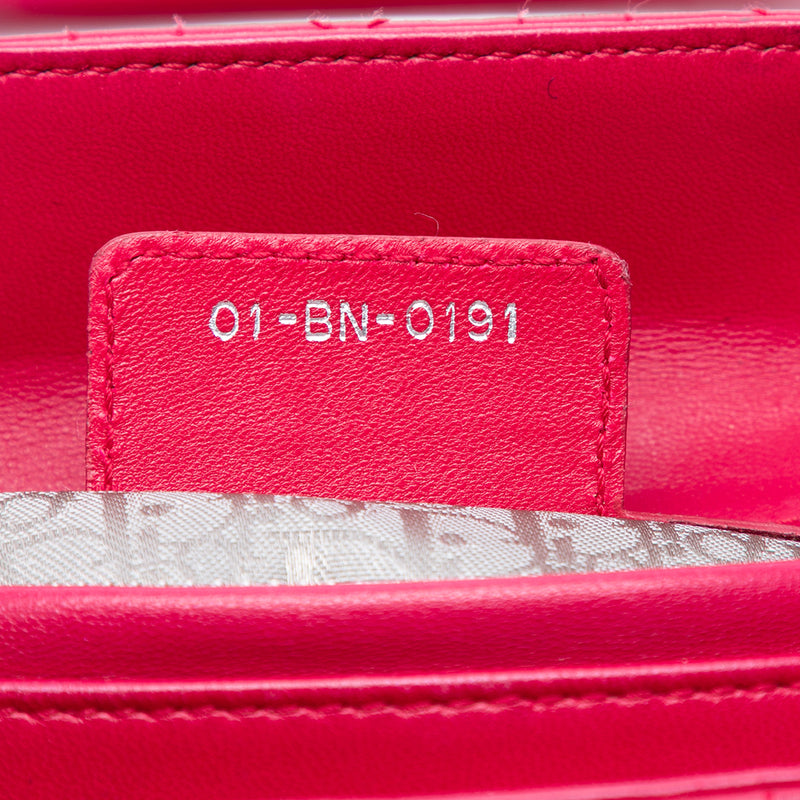 Medium Lambskin Cannage Lady Dior - Image 5