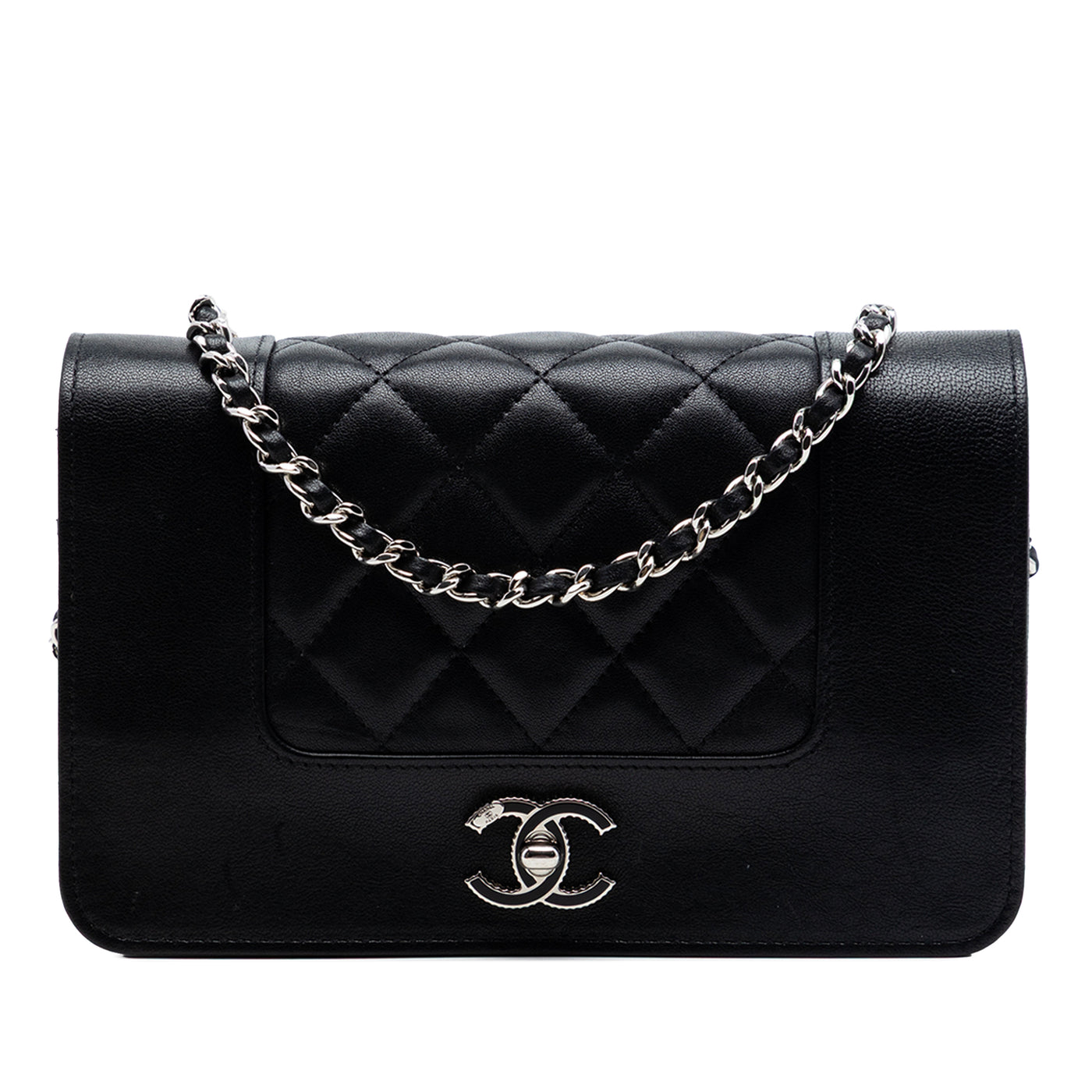 Quilted Sheepskin Mademoiselle Wallet on Chain - Image 1