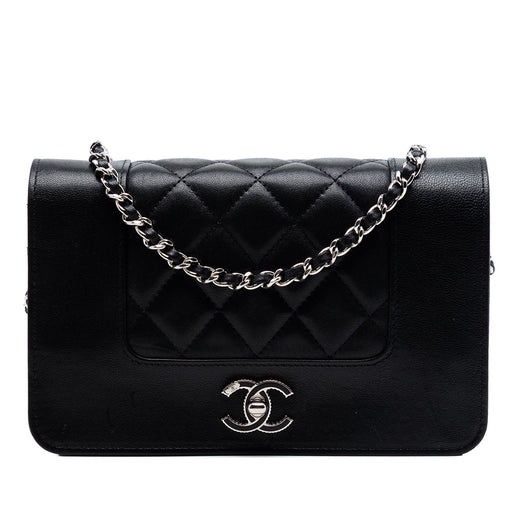 Quilted Sheepskin Mademoiselle Wallet on Chain - Image 1