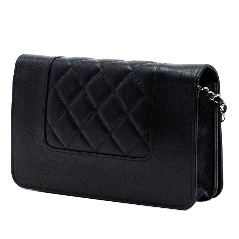 Quilted Sheepskin Mademoiselle Wallet on Chain - Image 2