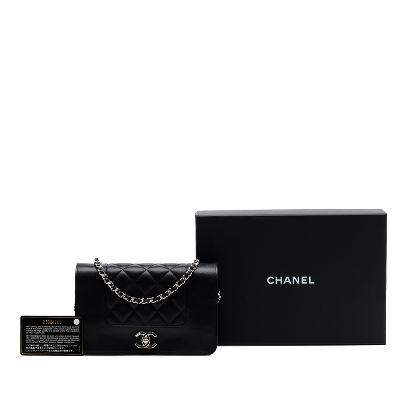 Quilted Sheepskin Mademoiselle Wallet on Chain - Image 7
