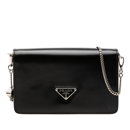 Spazzolato Leather Flap Crossbody - Image 1