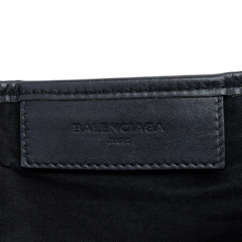 Canvas Striped Navy Cabas S - Image 5