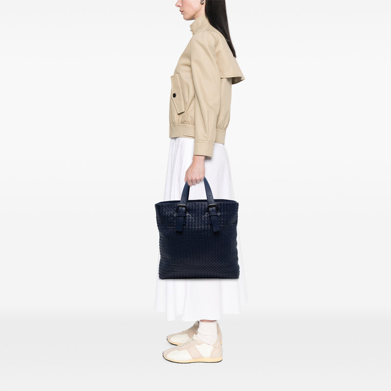 Nappa Intrecciato Belted Tote - Image 7