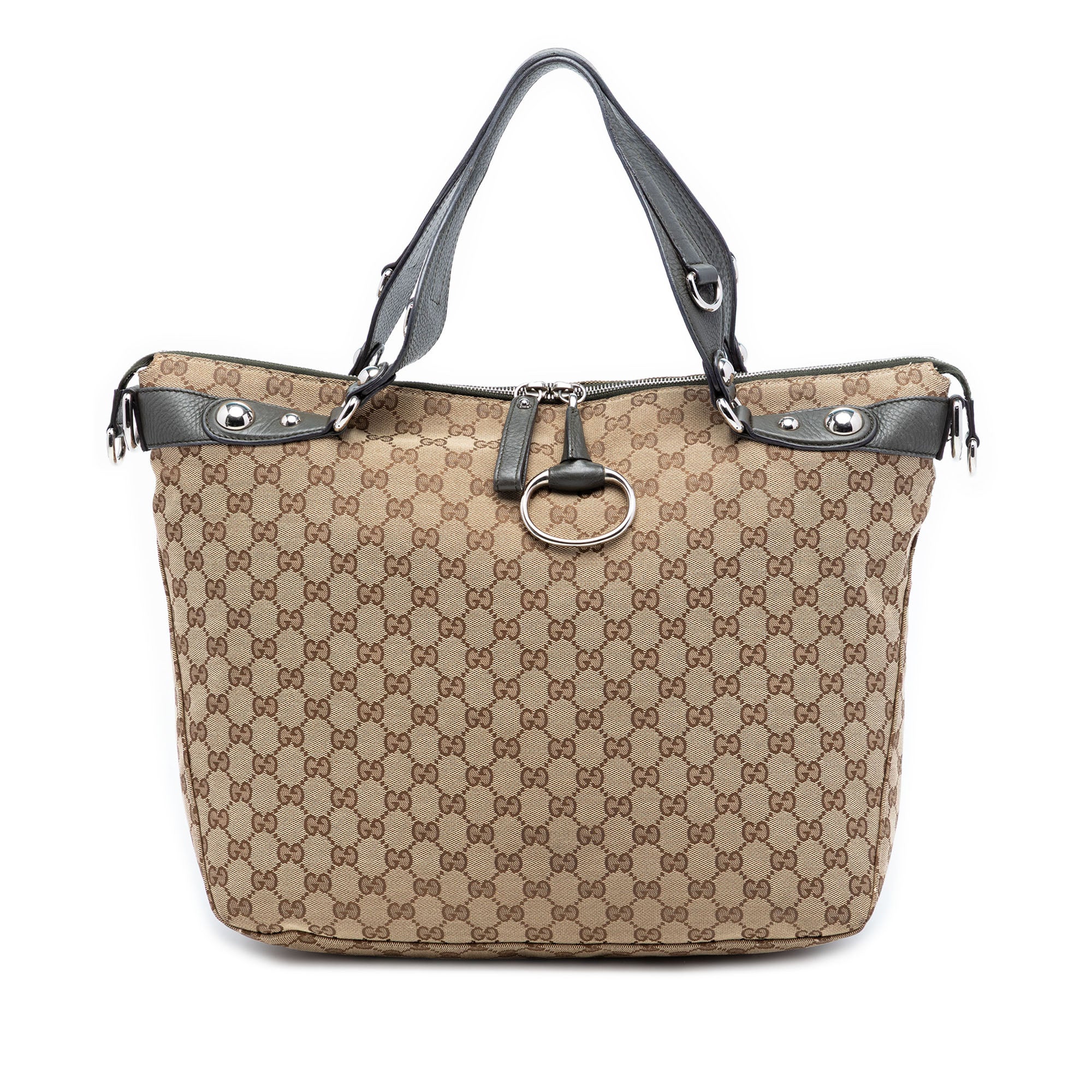 Large GG Canvas Icon Bit Satchel - Image 1