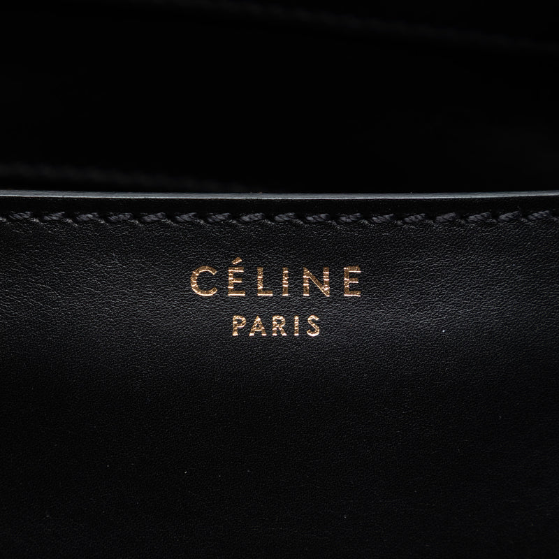 Mini Bicolor Canvas and Leather Luggage Tote - Image 5