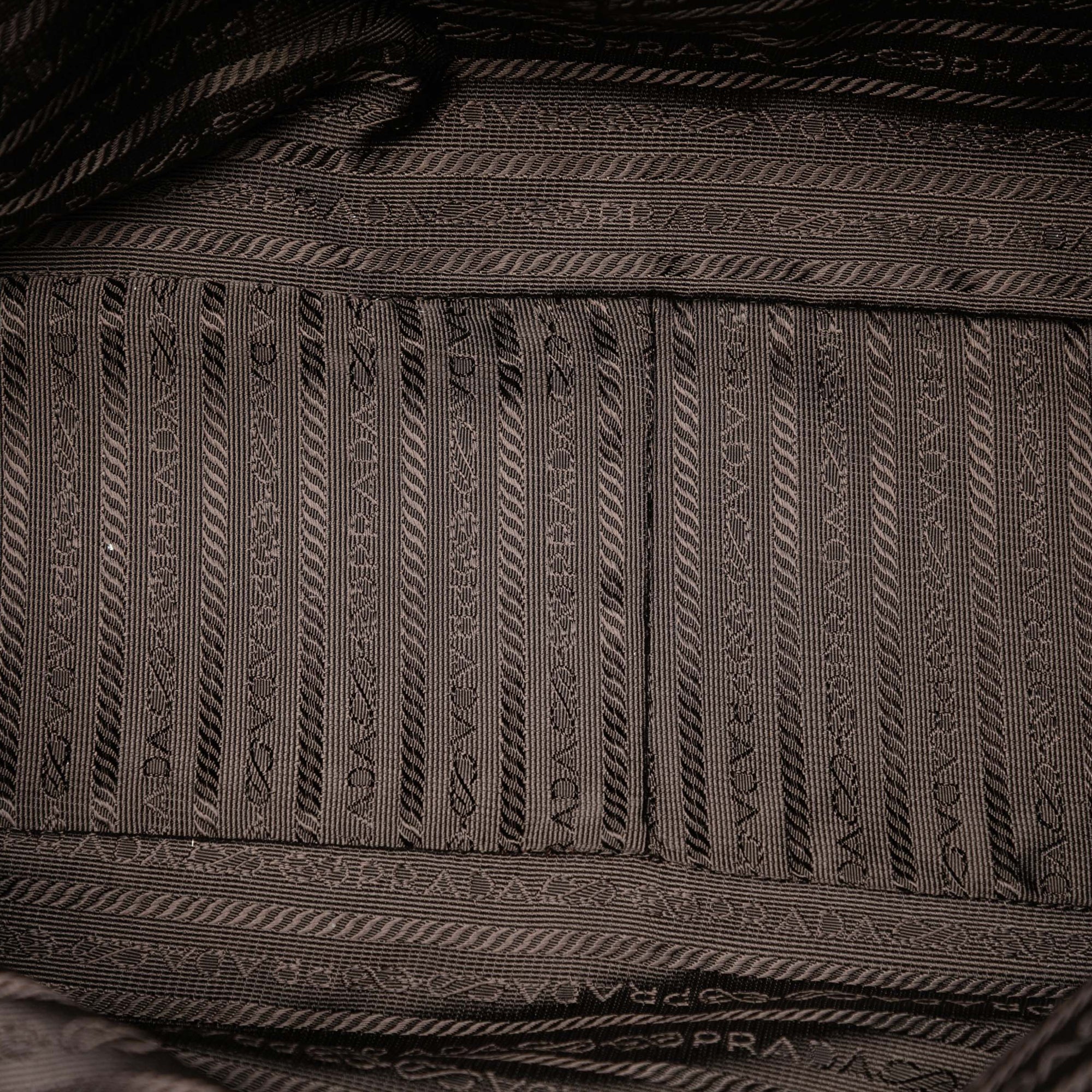 Croc Embossed Leather Trimmed Tessuto Shoulder Bag - Image 4
