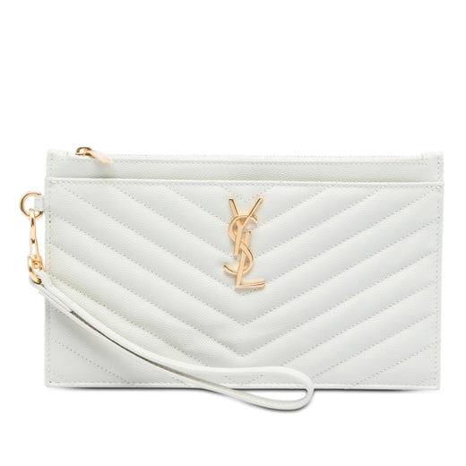 Grain De Poudre Chevron Monogram Bill Pouch - Image 1