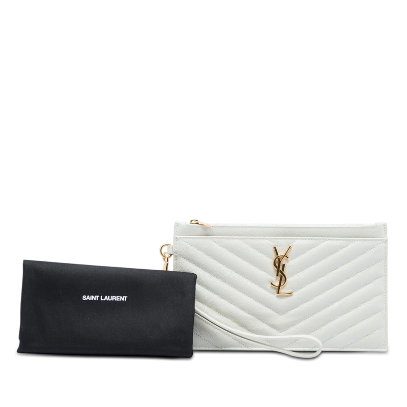 Grain De Poudre Chevron Monogram Bill Pouch - Image 6