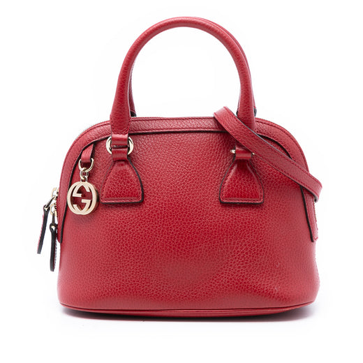 Mini Leather GG Charm Dome Satchel - Image 1