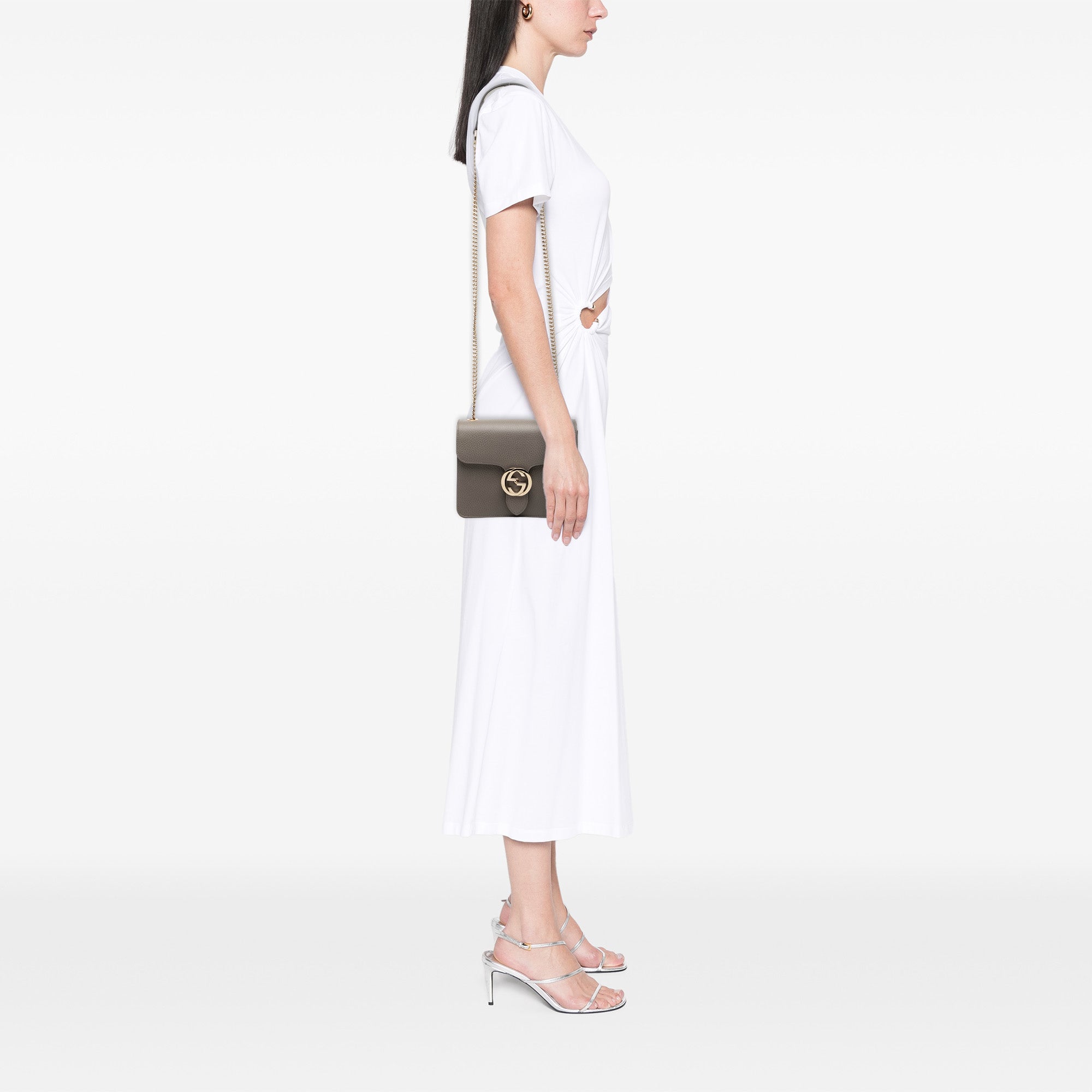 Small Dollar Calfskin Interlocking G Crossbody - Image 7