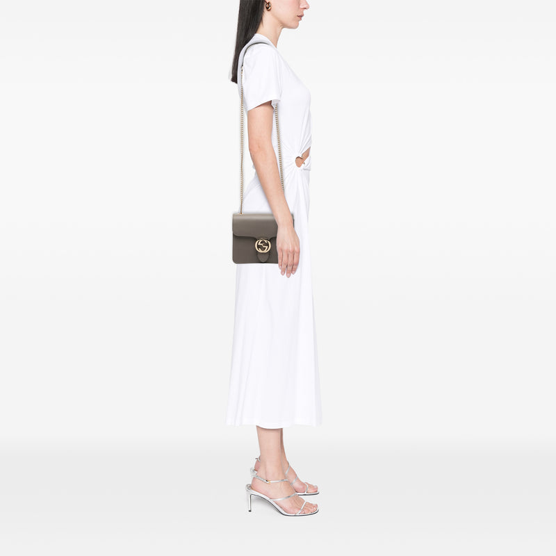 Small Dollar Calfskin Interlocking G Crossbody - Image 7