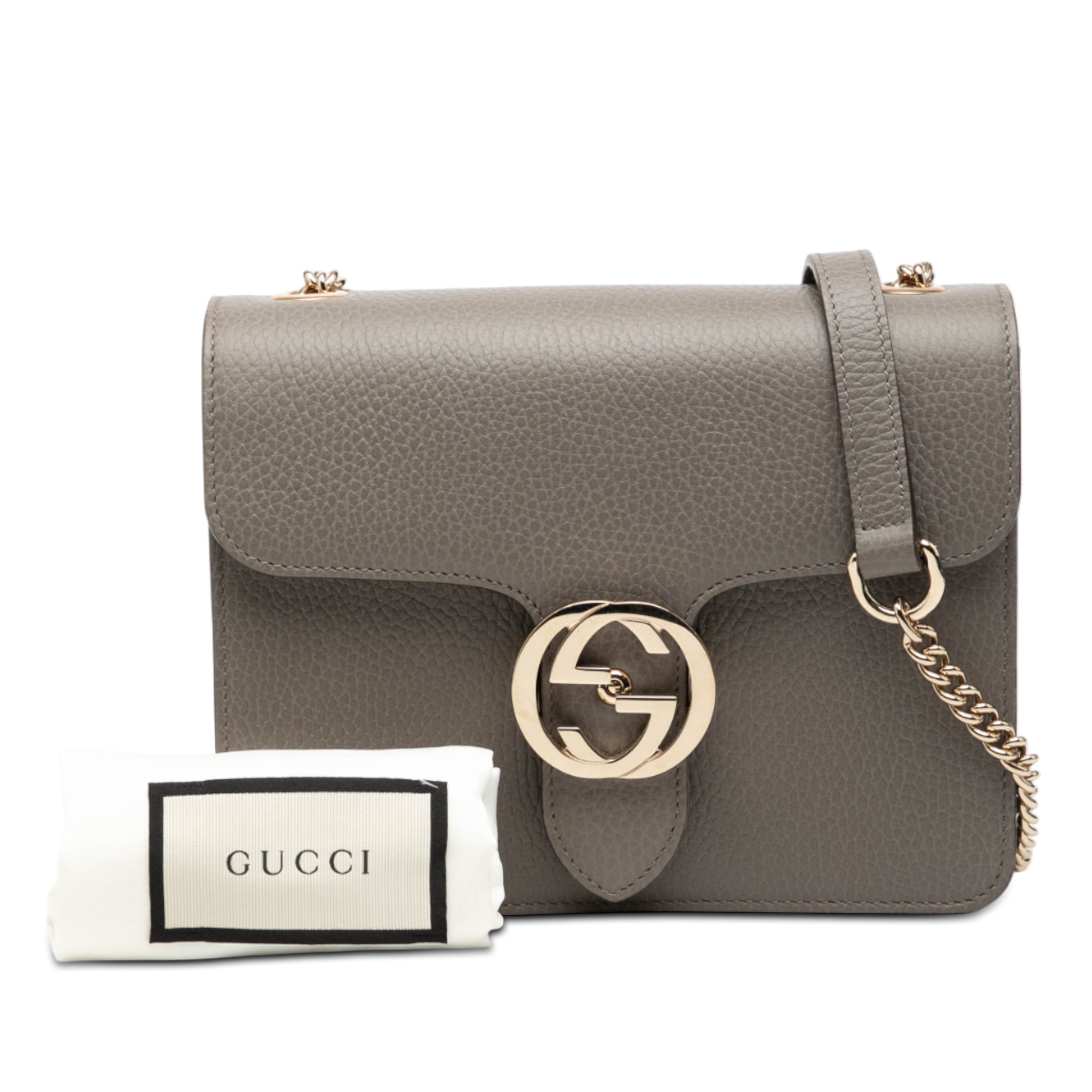 Small Dollar Calfskin Interlocking G Crossbody - Image 8