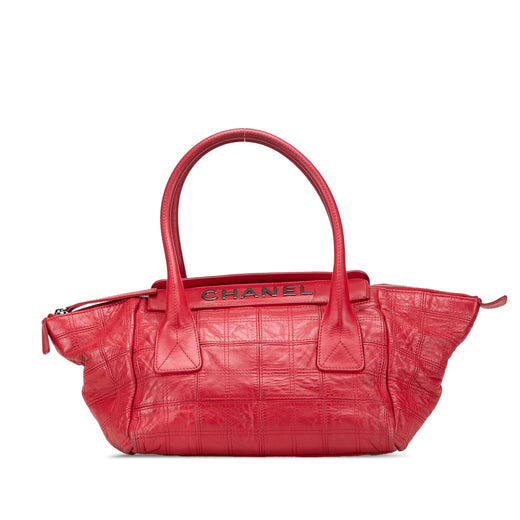 Lambskin Square Stitched Lax Handbag - Image 1
